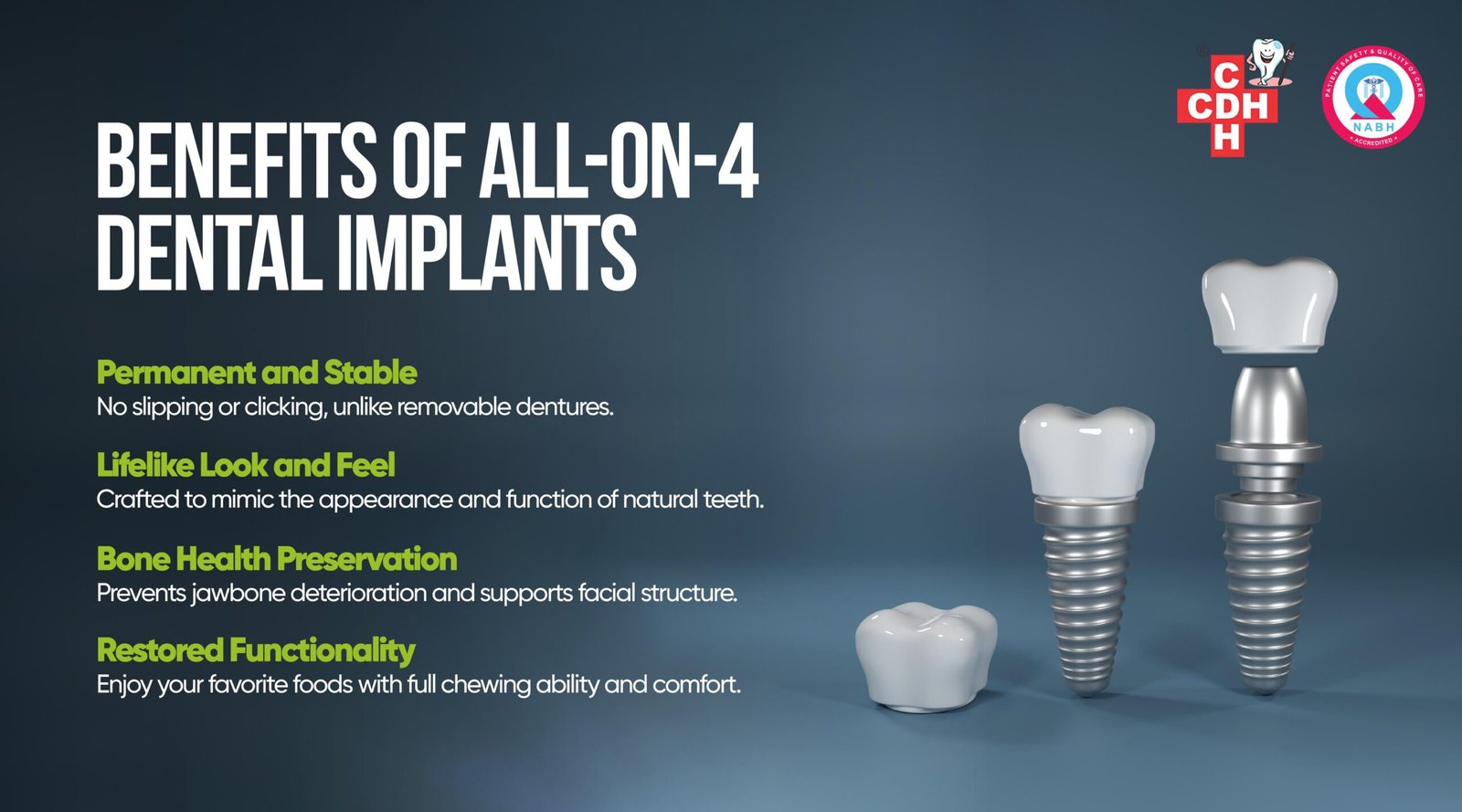 Benefits of All-on-4 Dental Implants