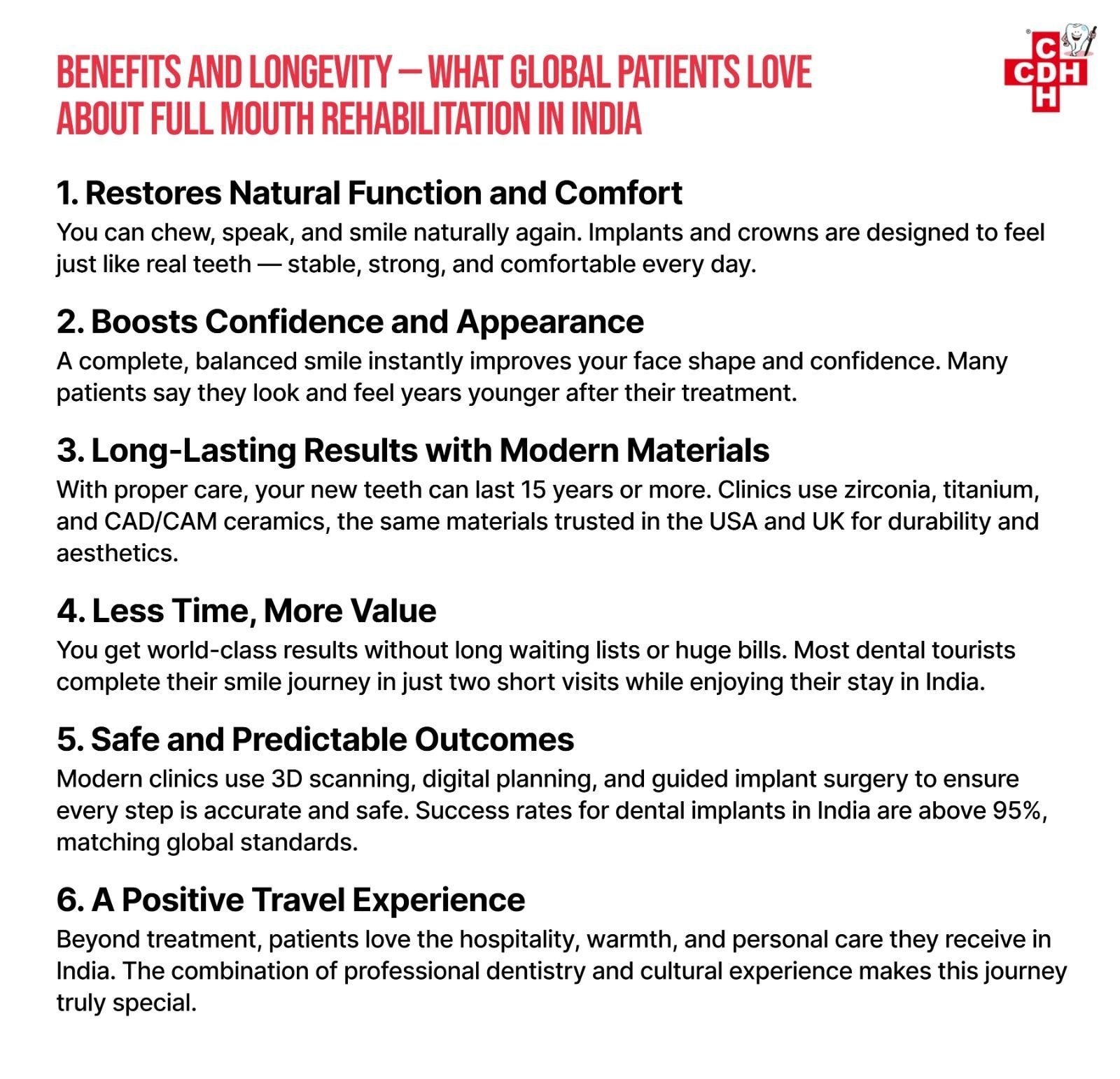 Benefits and Longevity — What Global Patients Love About Full Mouth Rehabilitation in India