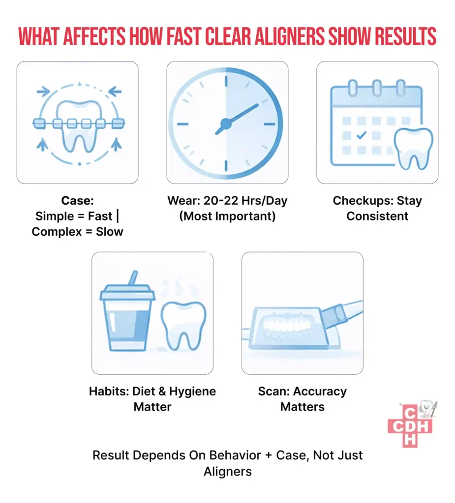 What Affects How Fast Clear Aligners Show Results