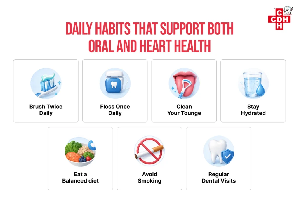 Oral-Heart Connection Daily Habits That Support Both Oral and Heart Health